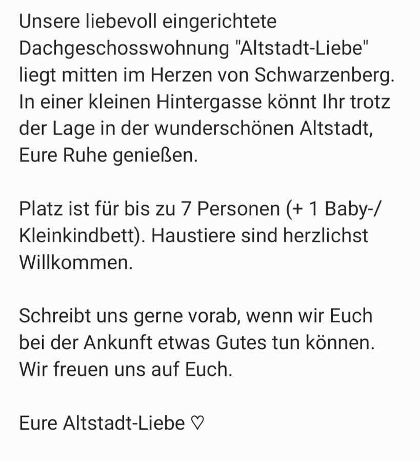 Altstadt-liebe Schwarzenberg (Saxony)